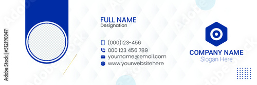 Minimal and stylish email signature or email footer design 05