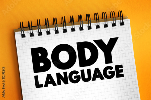 Cuadro en lienzo Body language - type of communication in which physical behaviors are used to ex