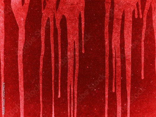 Red blood wall structure.Board Texture Background with paint stains drops.Paper design template.Grunge Cardboard wallpaper.Frame.Graffiti.Copy space for text.Love Painting.Web banner.Presentation. DIY