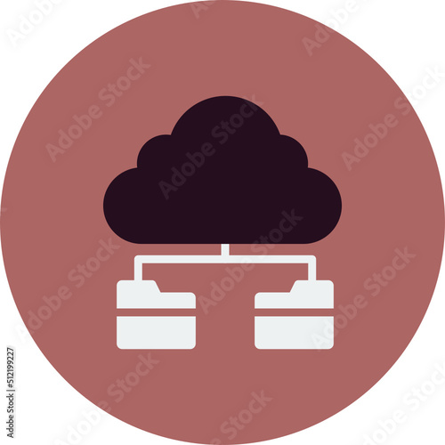 Cloud Folders Icon