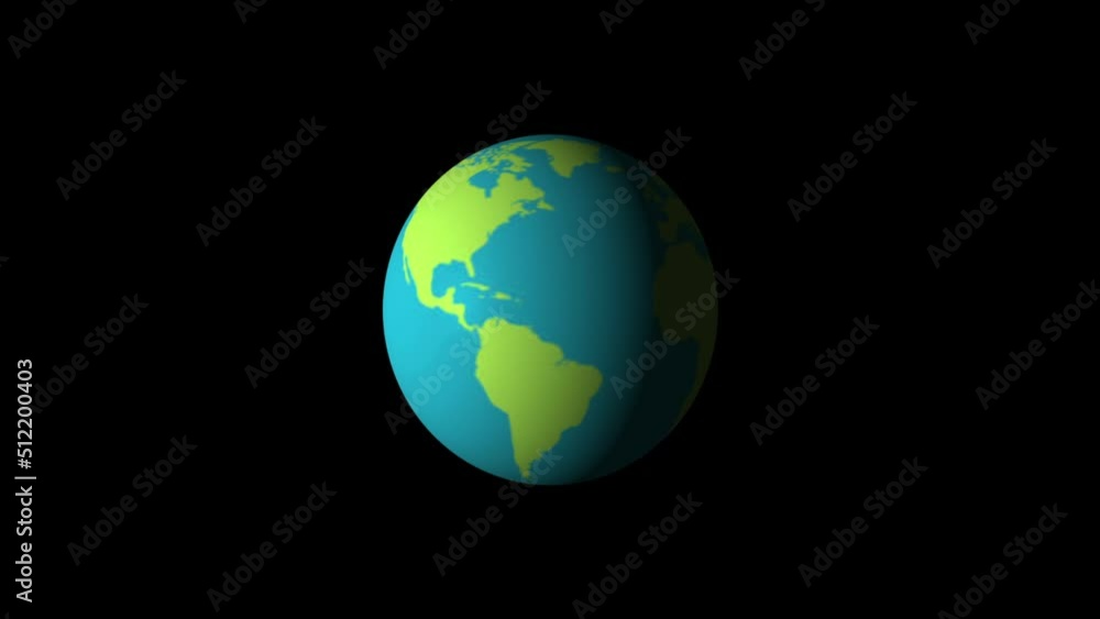Planet earth spinning Planet earth spinning