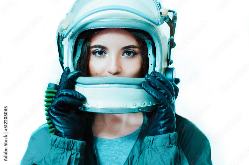 Space Helmet Astronaut Girl In Space Helmet Young Girl In An space-helmet-astronaut-girl-in-space-helmet-young-girl-in-an