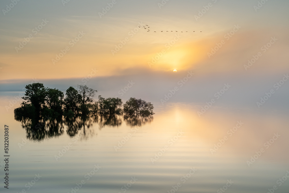 Clearing Fog — Jordan Lake, NC