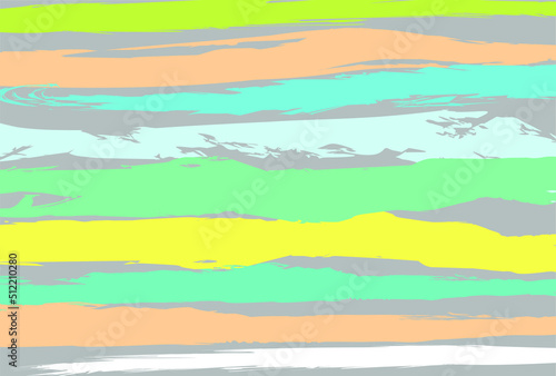 background multicolored brush strokes. bright horizontal stripes. colored horizontal stripes on a gray background. lines with uneven edges. fashionable vector abstract background. hand-drawn. for chil