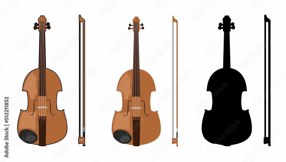 Naklejka premium ヴァイオリン