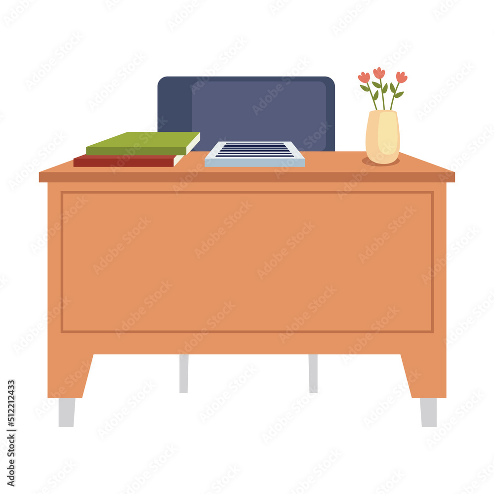 Fototapeta premium teacher desk and chair