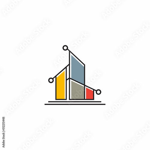 Modern building logo