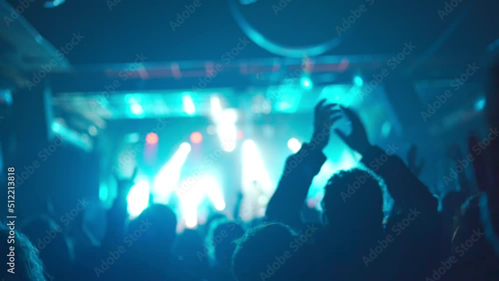 Rock Band Performer Cheering Up The Crowd At Music Festival Rock Band Performer Cheering Up The Crowd At Music Festival