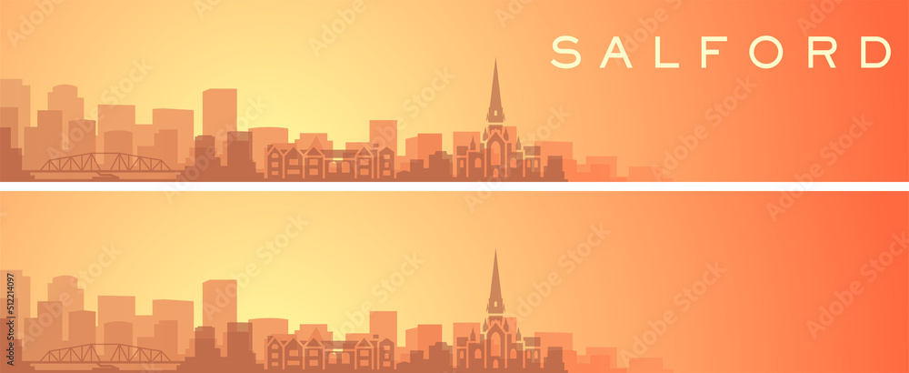 Salford Beautiful Skyline Scenery Banner