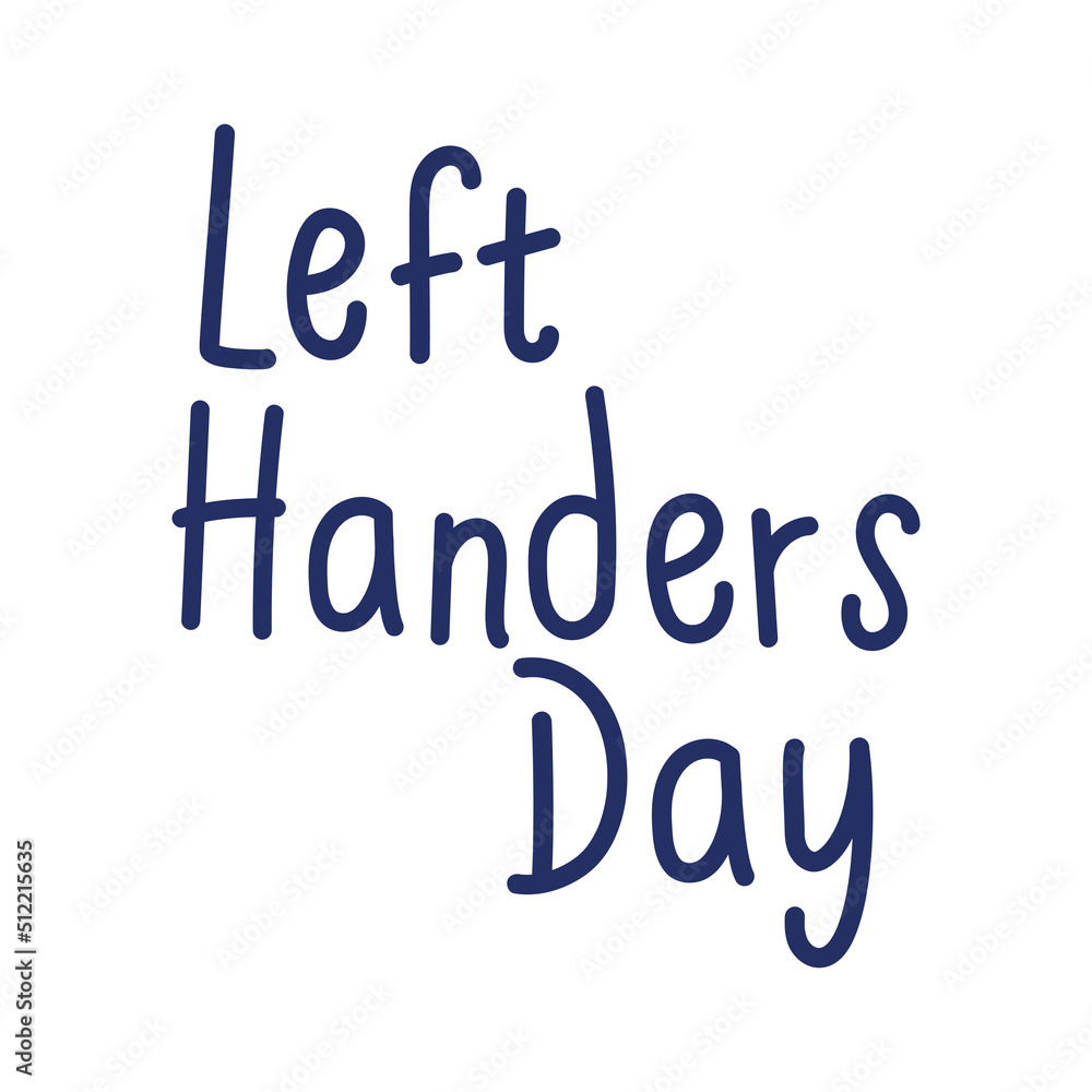 left handers day lettering font left handers day lettering font