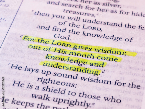 Proverbs Chapter 2 verse 6