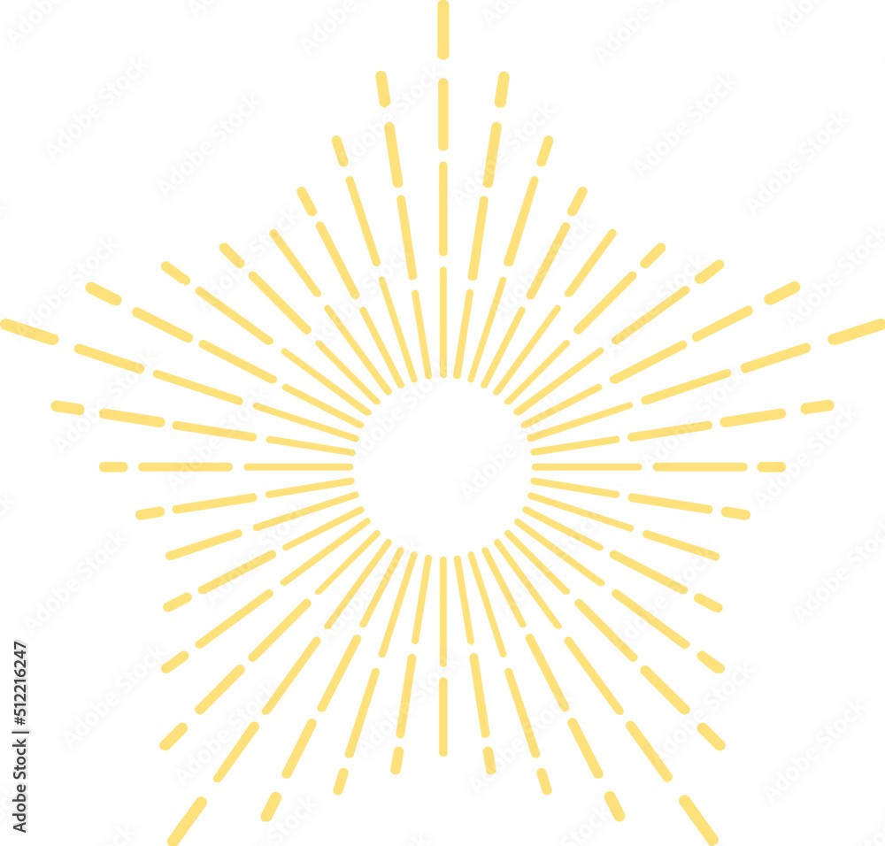 Obraz premium Golden sunburst