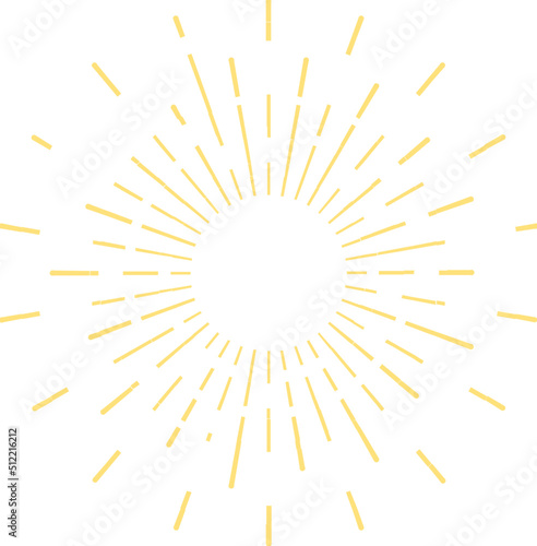 Golden sunburst