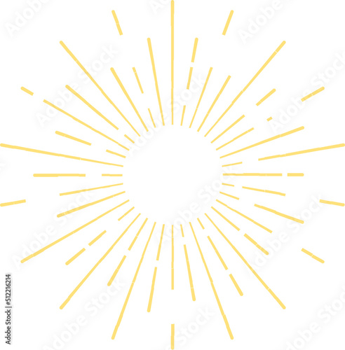 Golden sunburst