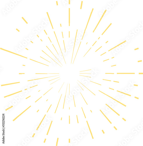 Golden sunburst