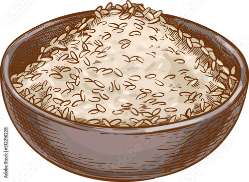 Rice in bowl