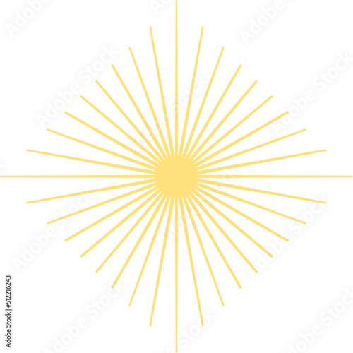 Golden sunburst