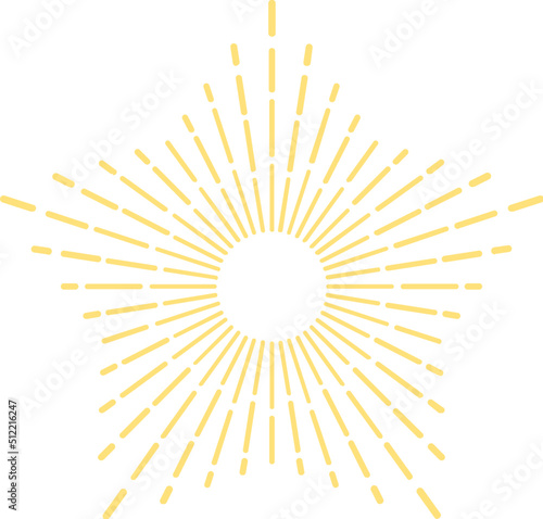 Golden sunburst