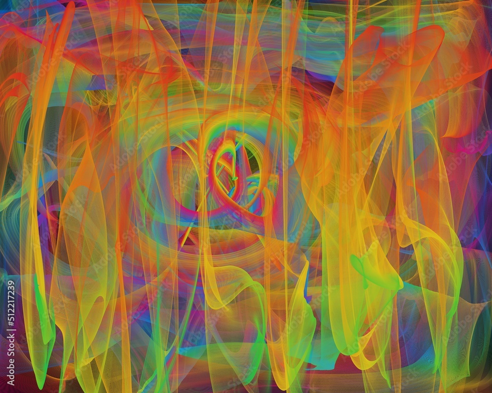 abstract colorful background with circles