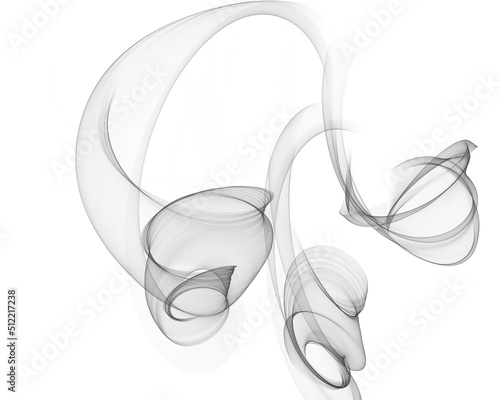 Obraz na płótnie headphones isolated on white w salonie