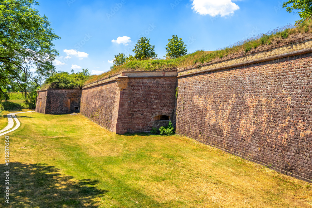 Festung, Stadtmauer, Neuf Brisach, Frankreich 