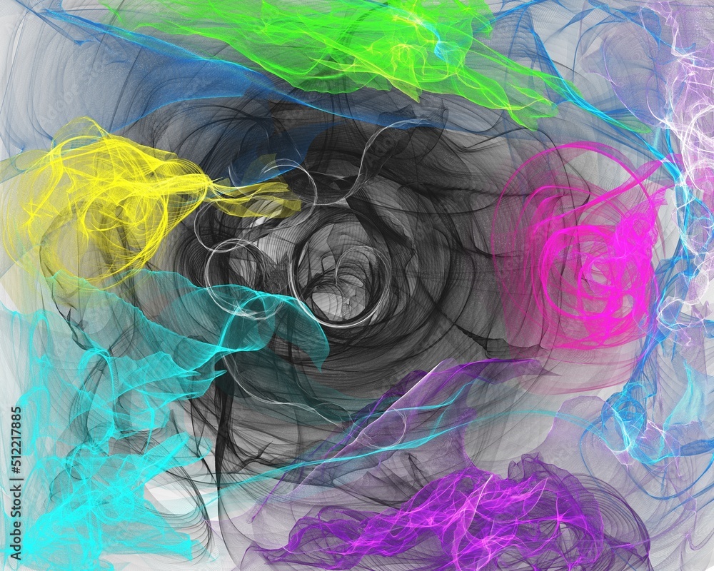 abstract colorful smoke