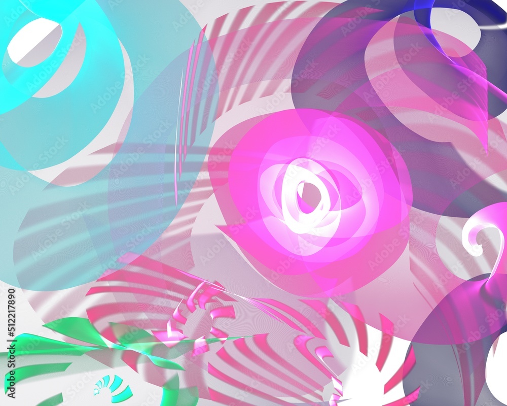 abstract background with flowers