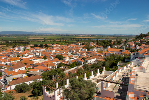 Fotografie panoramic view over the Ribatejo village of Chamusca, in the district of Santaré