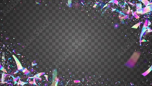 Neon Confetti. Purple Laser Sparkles. Fiesta Foil. Webpunk Art.