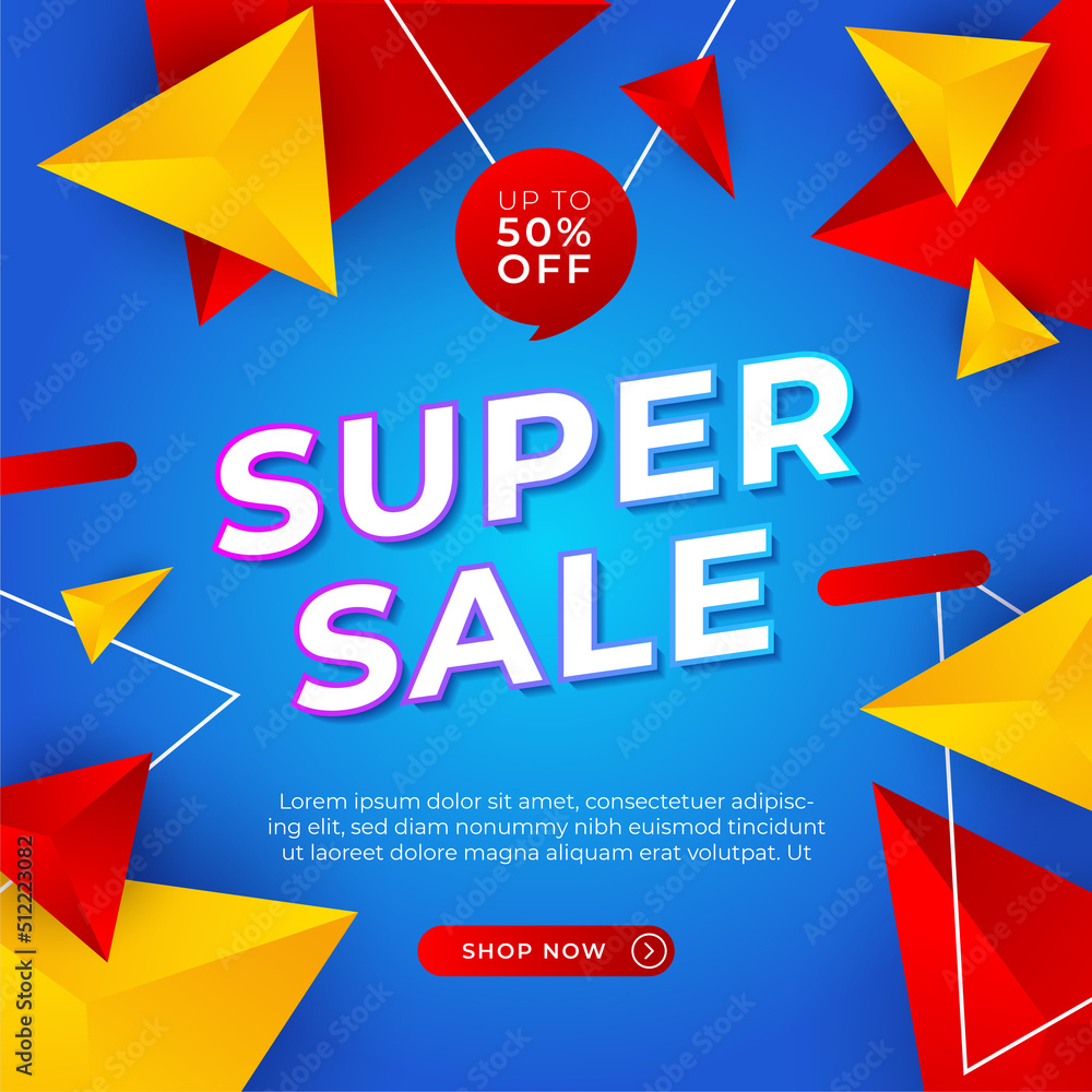 Vector Illustration Promotion Big Super Sale Banner. Discount Design For Newsletter, Poster, Social Media Template, Ads, Black Friday, Special Offer, Summer Sale, Spring Sale, Online Shopping, And Web Vector Illustration Promotion Big Super Sale Banner. Discount Design For Newsletter, Poster, Social Media Template, Ads, Black Friday, Special Offer, Summer Sale, Spring Sale, Online Shopping, And Web