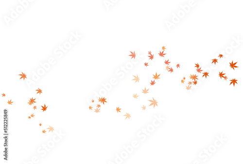 風に舞う紅葉のイメージイラスト