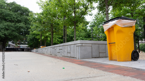 recycling bin on the street