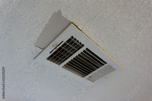 air conditioning vent on the ceiling