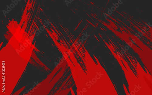 Abstract grunge texture black red color