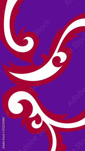 Abstract background presented in traditional batik pattern vector liquid and fluid
