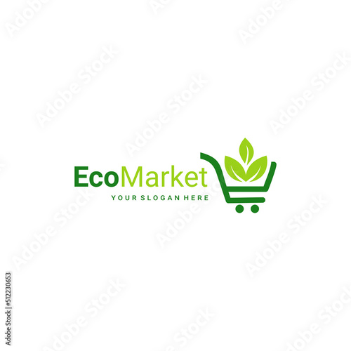 Fresh supermarket Organic store logo design inspiration