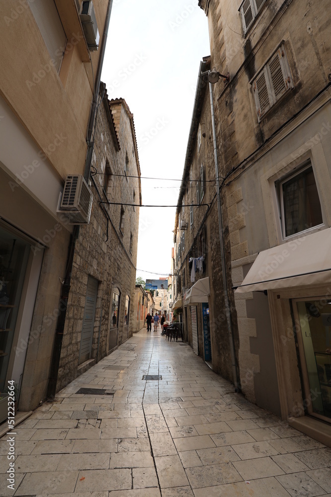 narrow street in the town