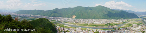 荒砥城跡の櫓から見るパノラマの景色【戦国時代の史跡】／日本長野県【千曲市城山史跡公園】 photo