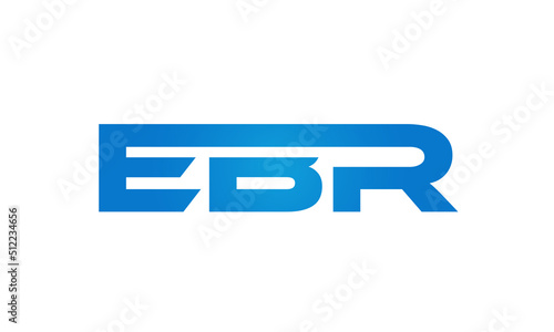 Connected EBR Letters logo Design Linked Chain logo Concept photo