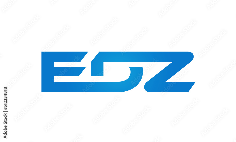 Connected EDZ Letters logo Design Linked Chain logo Concept Connected EDZ Letters logo Design Linked Chain logo Concept