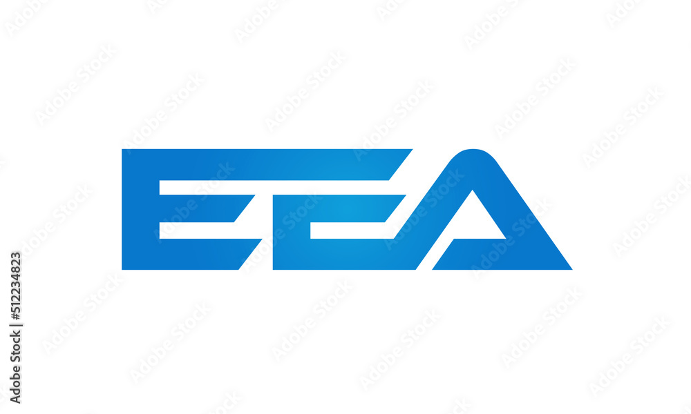 Connected EEA Letters logo Design Linked Chain logo Concept Connected EEA Letters logo Design Linked Chain logo Concept