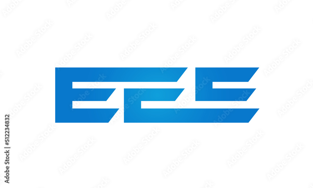 Connected EEE Letters logo Design Linked Chain logo Concept Connected EEE Letters logo Design Linked Chain logo Concept