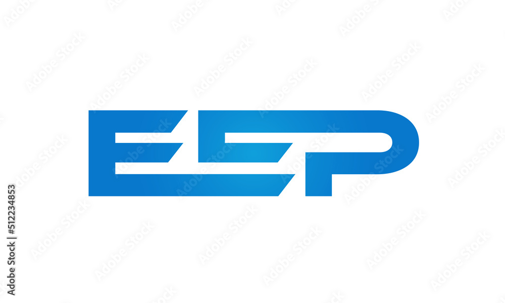 Connected EEP Letters logo Design Linked Chain logo Concept Connected EEP Letters logo Design Linked Chain logo Concept