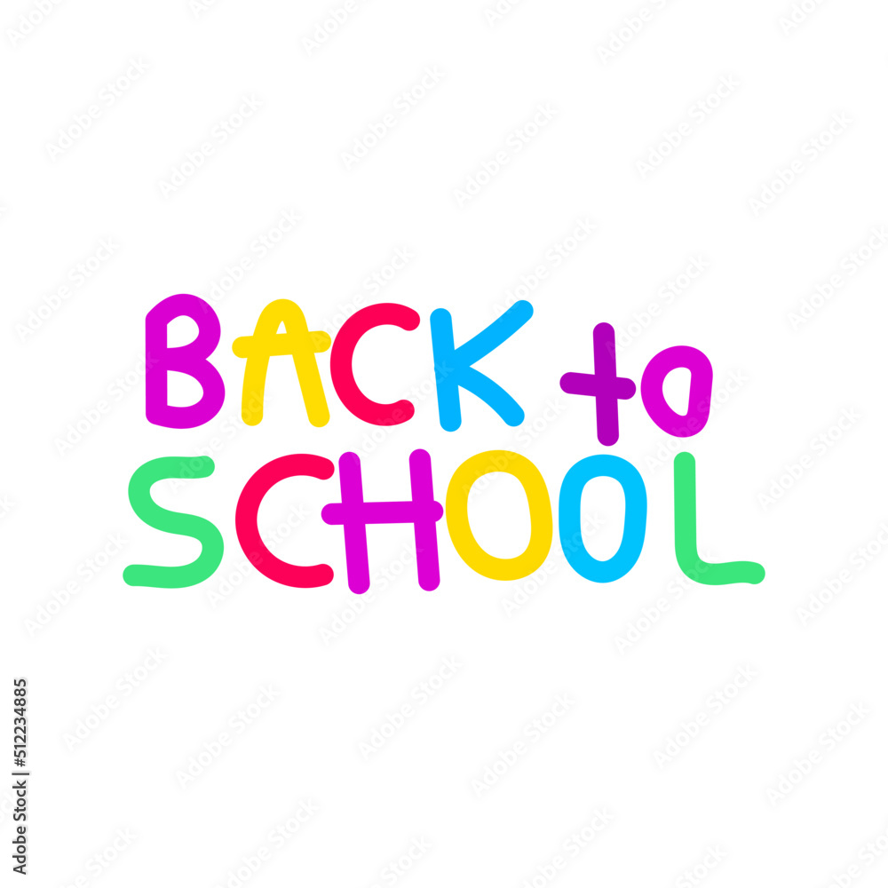 Back to school hand draw lettering illustration Back to school hand draw lettering illustration