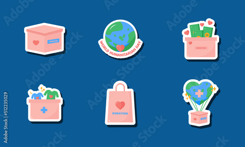 World Humanitarian Sticker Set Collection