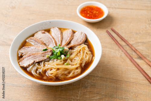 Wall Mural duck noodles with stewed duck soup