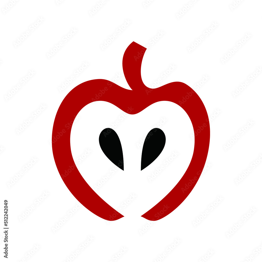 Fresh apple logo concept. Fruit logo vector Fresh apple logo concept. Fruit logo vector