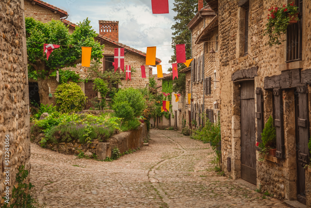 Pérouges, village Médiéval Stock Photo | Adobe Stock
