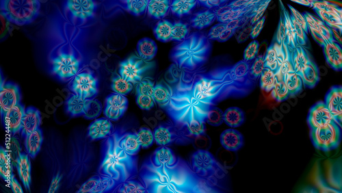 Abstract futuristic dark fractal background