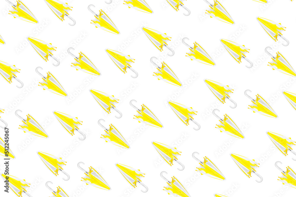 Many umbrellas on white background. Pattern for design Many umbrellas on white background. Pattern for design